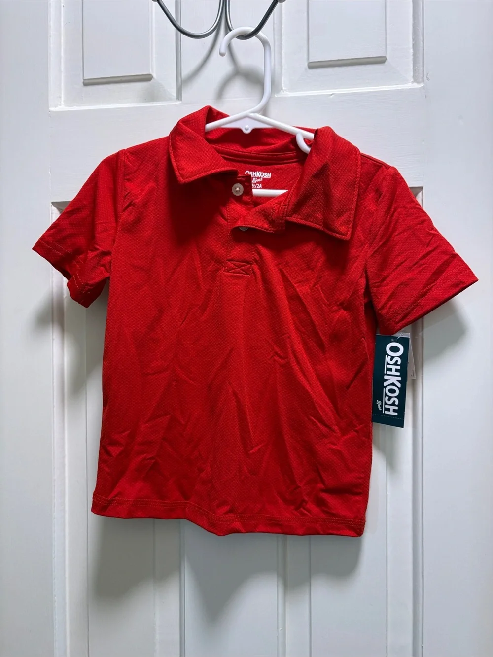 OshKosh B'gosh Bright Red Short Sleeve Polo
